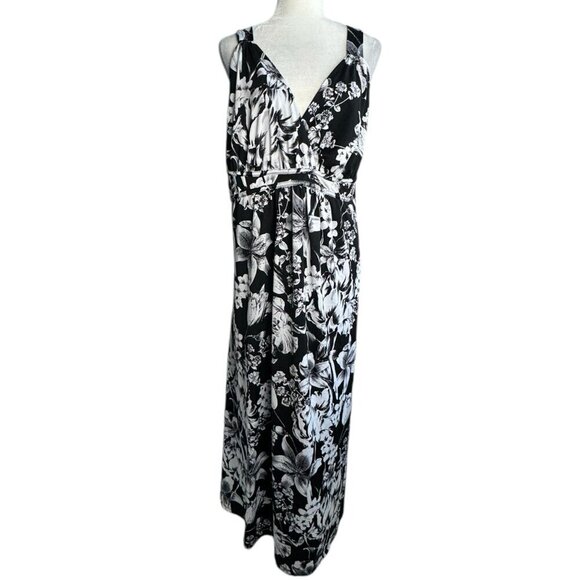 John Paul Richard Floral Printed Maxi Dress Women's PLUS Size 1X - Picture 2 of 8
